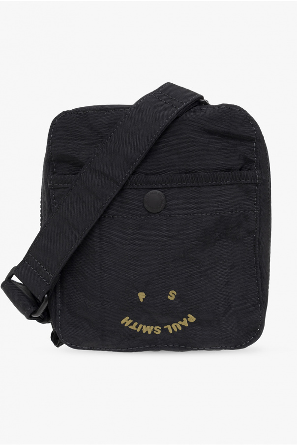Paul Smith Black Quilted Velvet Shoulder Bag