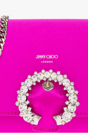 Jimmy Choo Crystals Clutch Cross Body Box Lock bag
