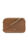 love moschino scarf detail studded shoulder bag wearing item