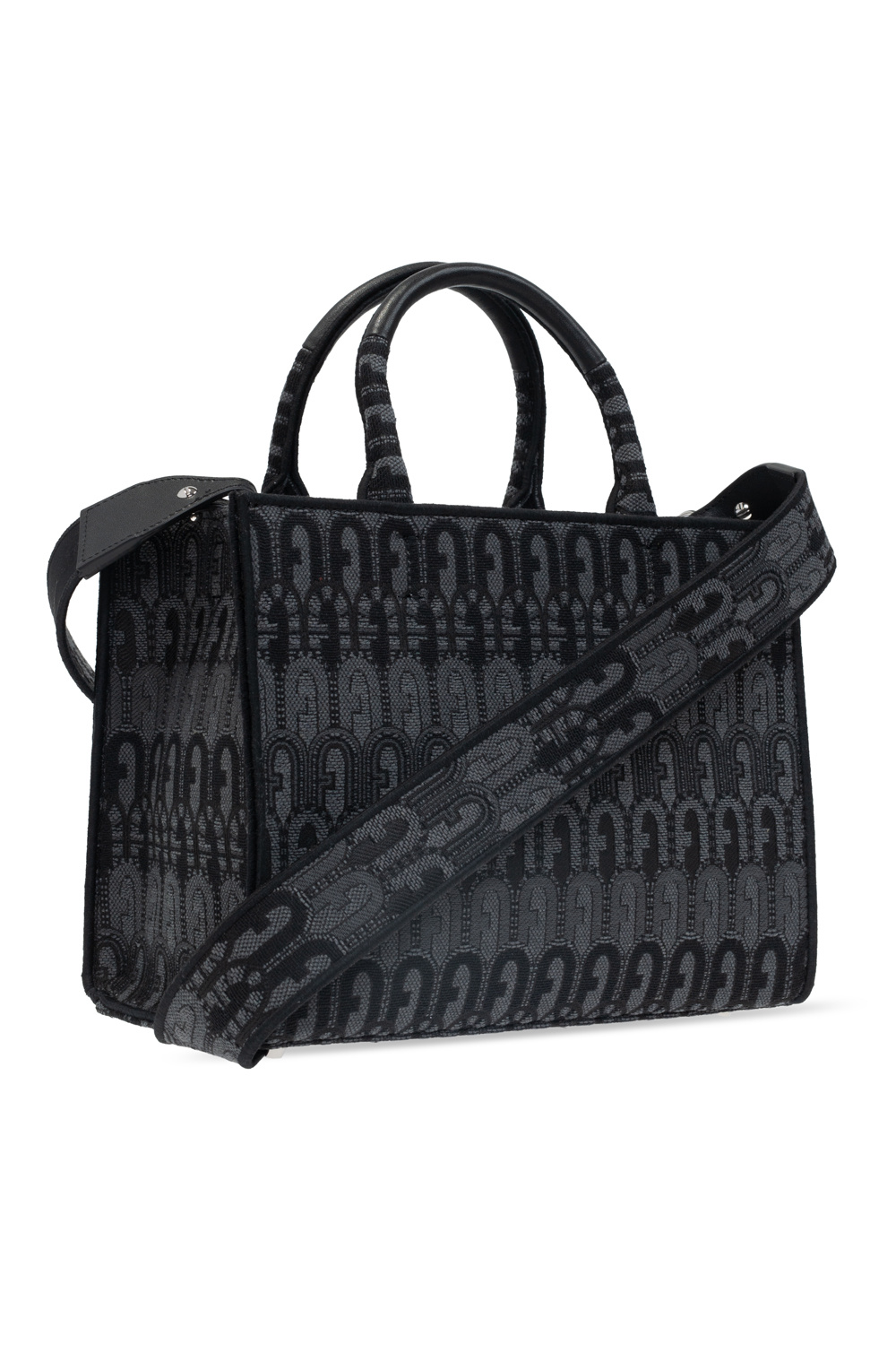 Furla Opportunity monogram-print Tote Bag - Black