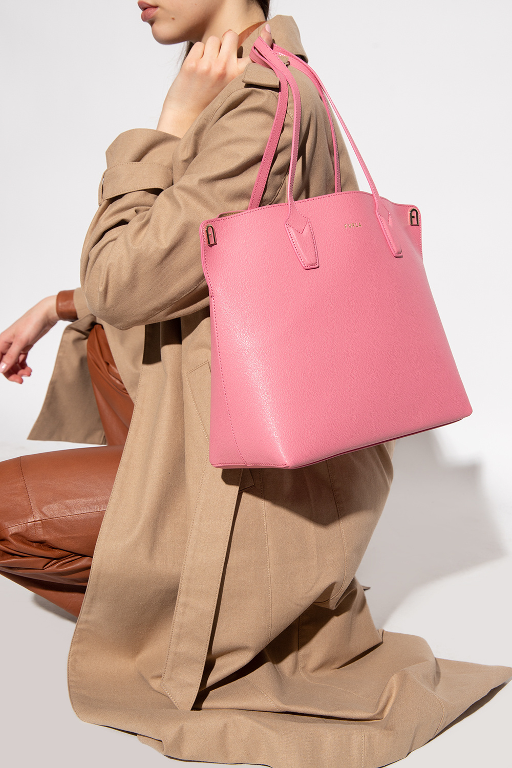 Furla Paradiso Ninfea in Pink Womens Bags Tote bags 