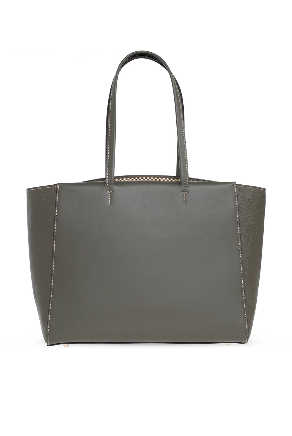 Shop FURLA Studded Plain Leather Elegant Style Logo Totes (WB00893