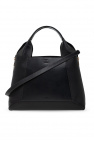 Lucille shearling-style tote bag Marrone