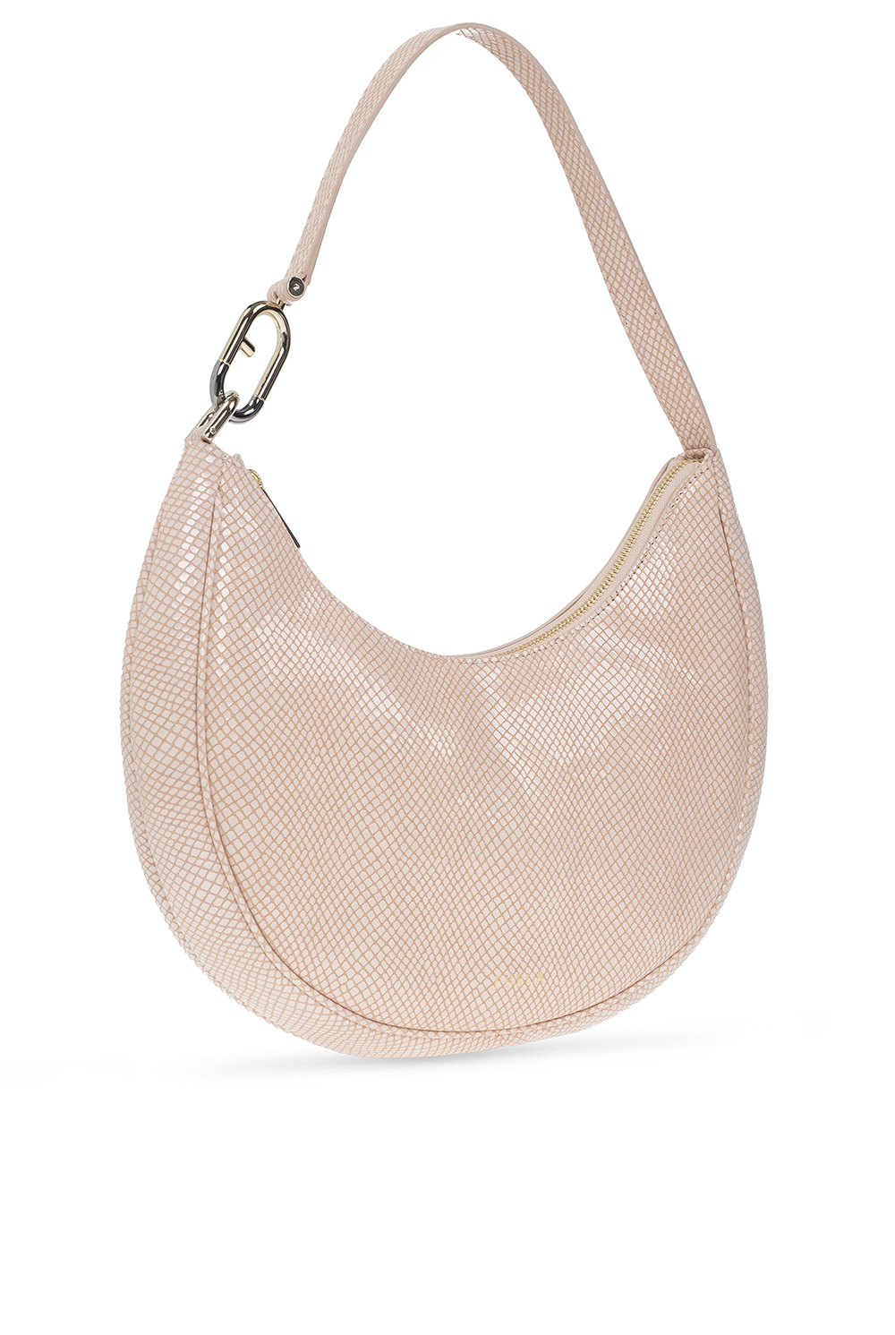 ASOS DESIGN 90s Shoulder Bag In Monogram With Hardware Detail, $18, Asos