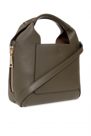 Designer Leather Shoulder Handbag - Club Salvia