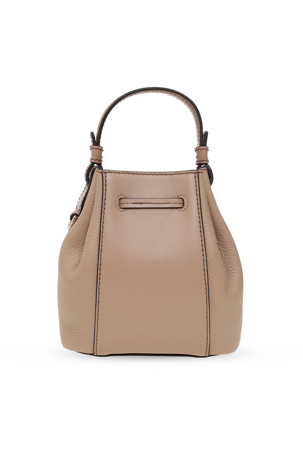 Furla Miastella Bucket Bag Mini Greige Beige Soft Calf Leather Woman