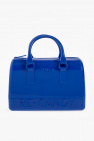 Polyester canvas bag features durable nylon webbing handles and sturdy end panels