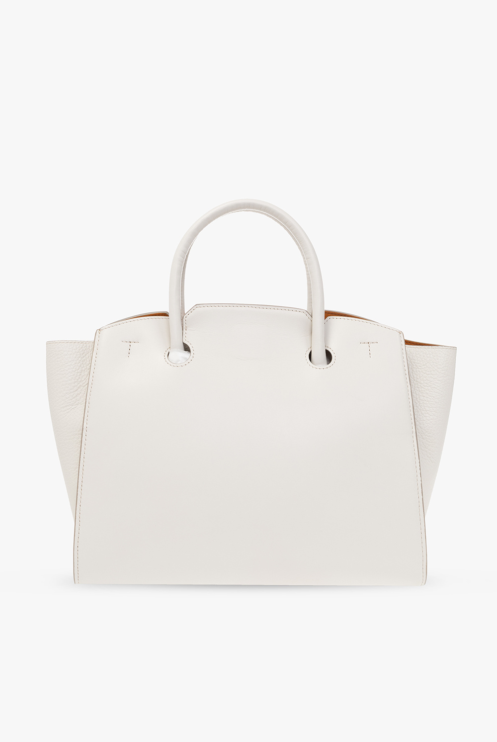 Furla Genesi Tote M Marshmallow White Soft Calf Leather Woman