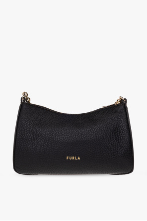 Furla Bella Velvet Handbag in Black