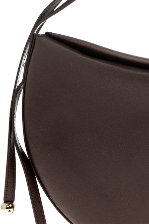 Furla Moonstone Dark Brown Leather Shoulder Bag