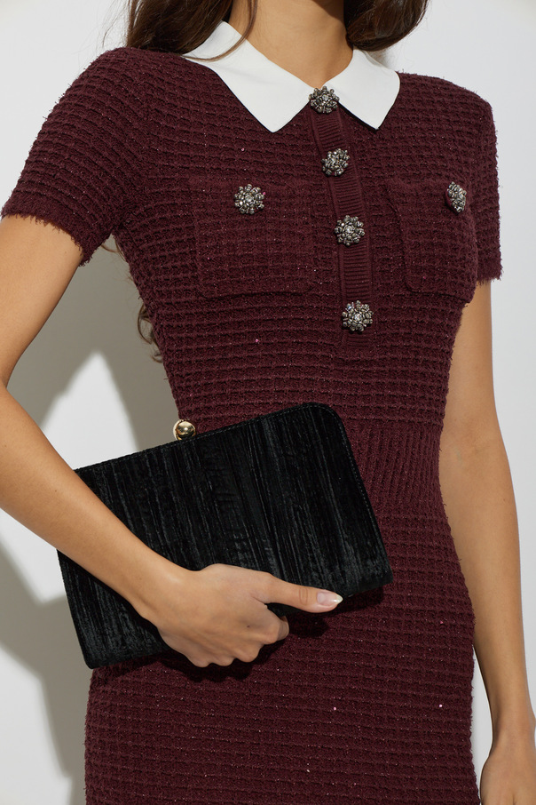Furla Clutch din catifea ‘Alba Small’