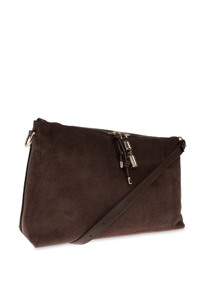 Furla Debby Medium Suede Leather Shoulder Bag