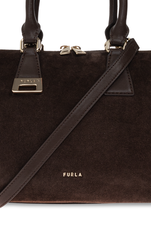 Furla Olivia Medium Suede and Leather Handbag by Furla