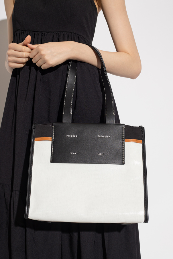 Proenza textured-knit Schouler White Label ‘Morris Large’ shopper bag