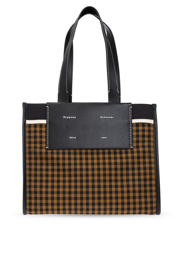 Proenza Schouler White Label ‘Morris Gingham Large’ shopper bag