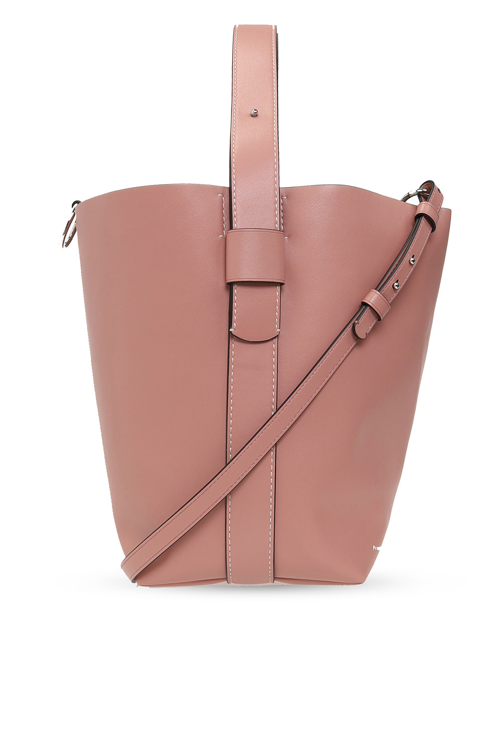 Proenza Schouler asymmetric halterneck dress ‘Sullivan’ shoulder bag