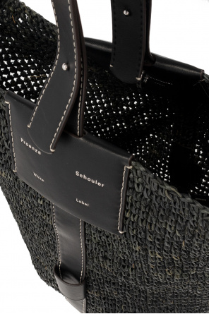 Proenza Schouler lace-up leather booties ‘Sullivan’ shopper bag