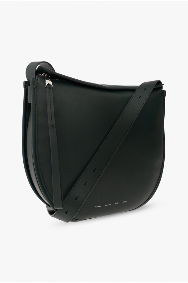 White Label Baxter Leather Shoulder Bag in Beige - Proenza