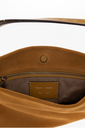 proenza schouler platform slip on leather loafers ‘Minetta’ shoulder bag