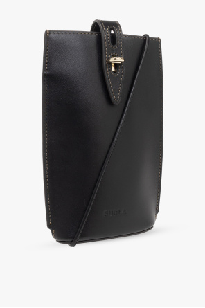 Furla ‘Unica Mini’ strapped leather phone holder