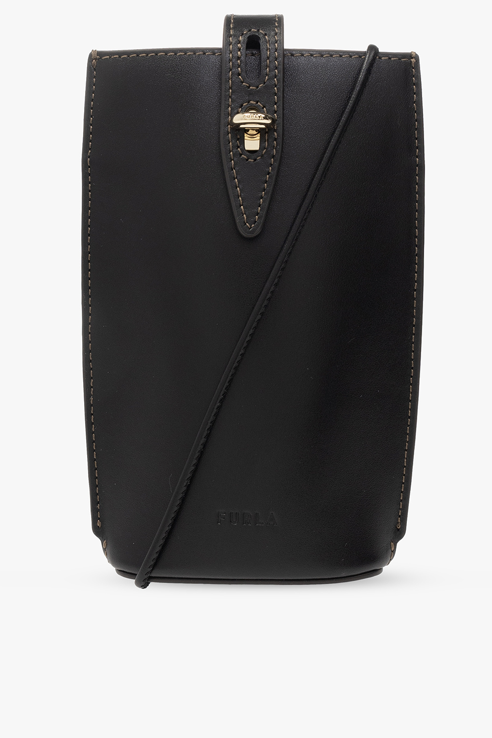 Furla ‘Unica Mini’ strapped leather phone holder