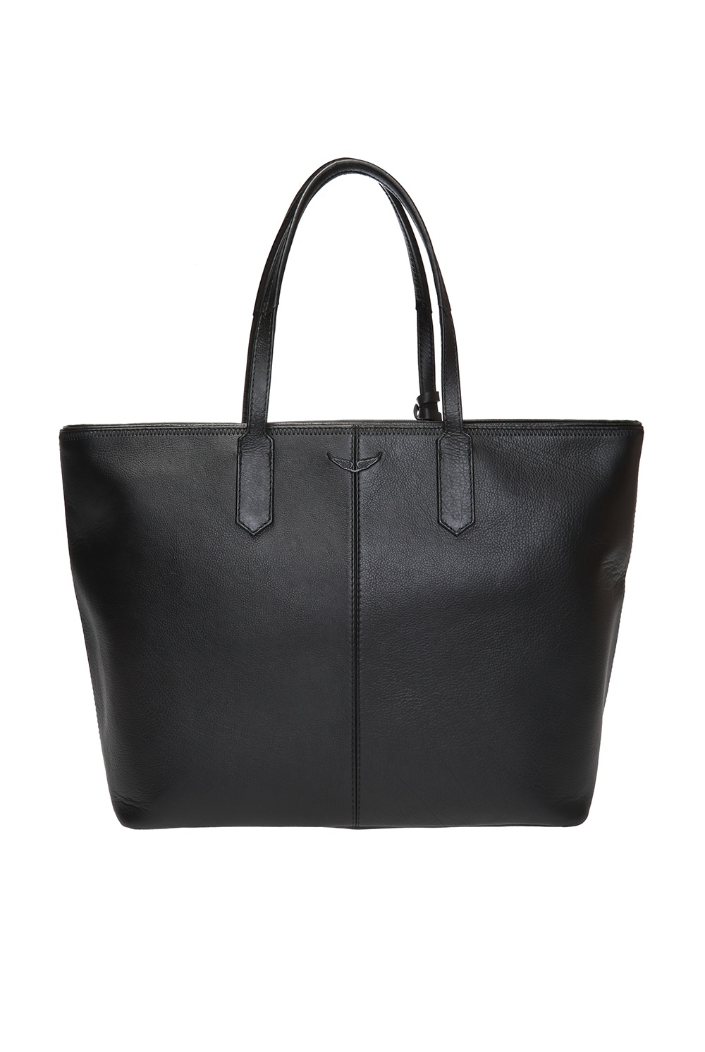 Zadig and Voltaire Black Leather Mick Tote Zadig and Voltaire