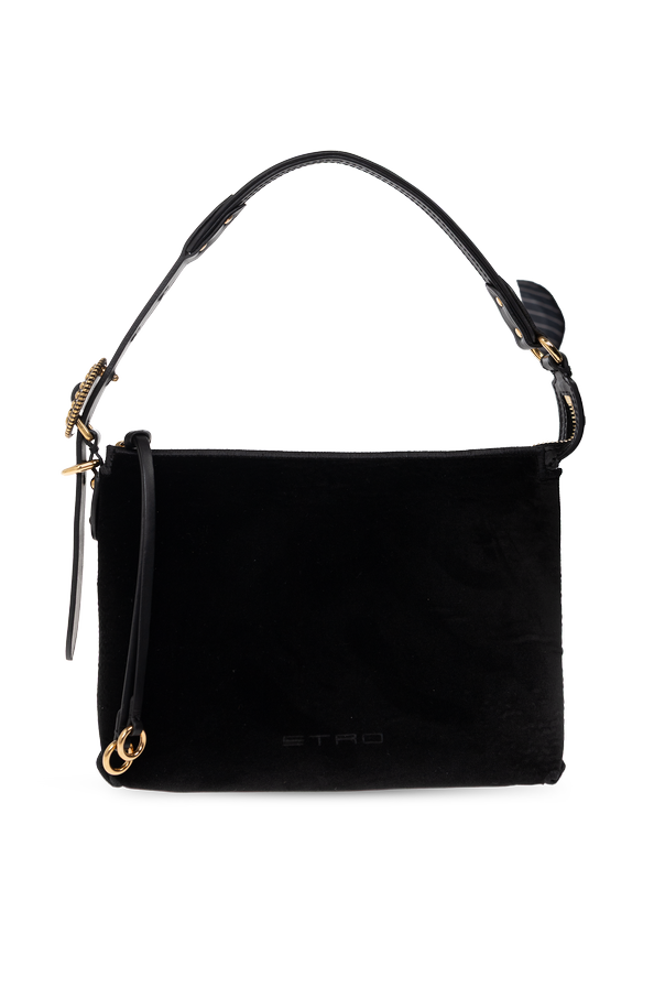 Velvet shoulder bag ‘Hobo Small’ od Etro