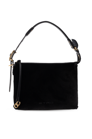 Velvet shoulder bag ‘Hobo Small’