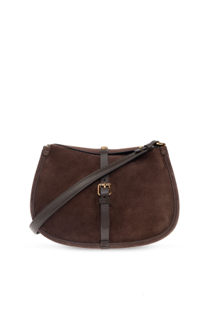 Suede shoulder bag