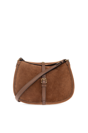 Suede shoulder bag