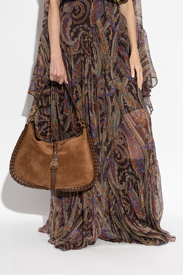 Etro Mala de camurça ‘Pony Maxi’