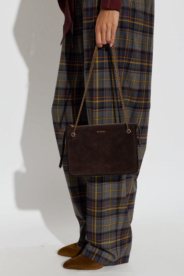 Etro Suede bag with logo
