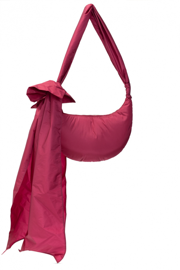 Red valentino 90mm valentino 90mm Bags Ocarina Doorgestikte rugzak in roze