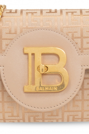 Balmain balmain b buzz 23 leather trimmed shoulder bag;