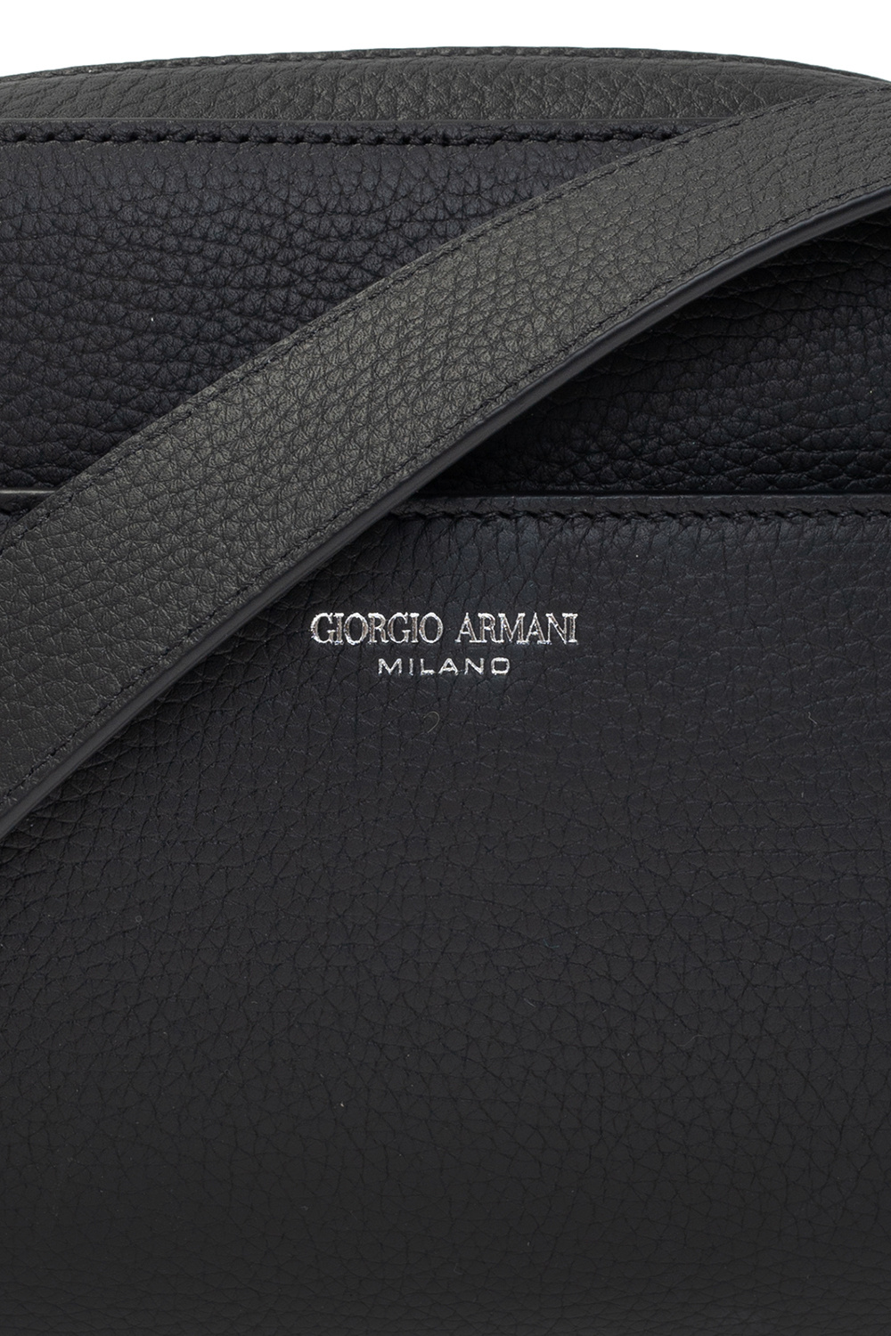 Giorgio armani studded Leather shoulder bag