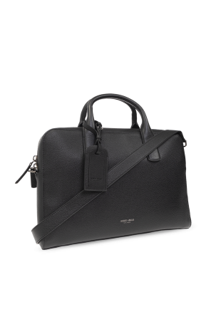 Giorgio Armani Leather briefcase