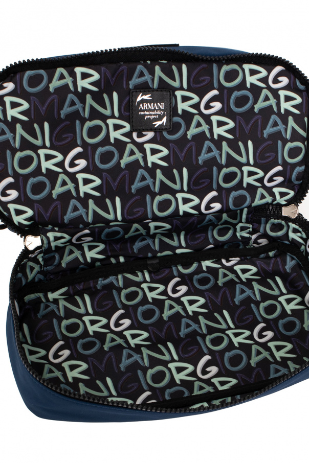 Giorgio Silver armani ‘Sustainable’ collection wash bag