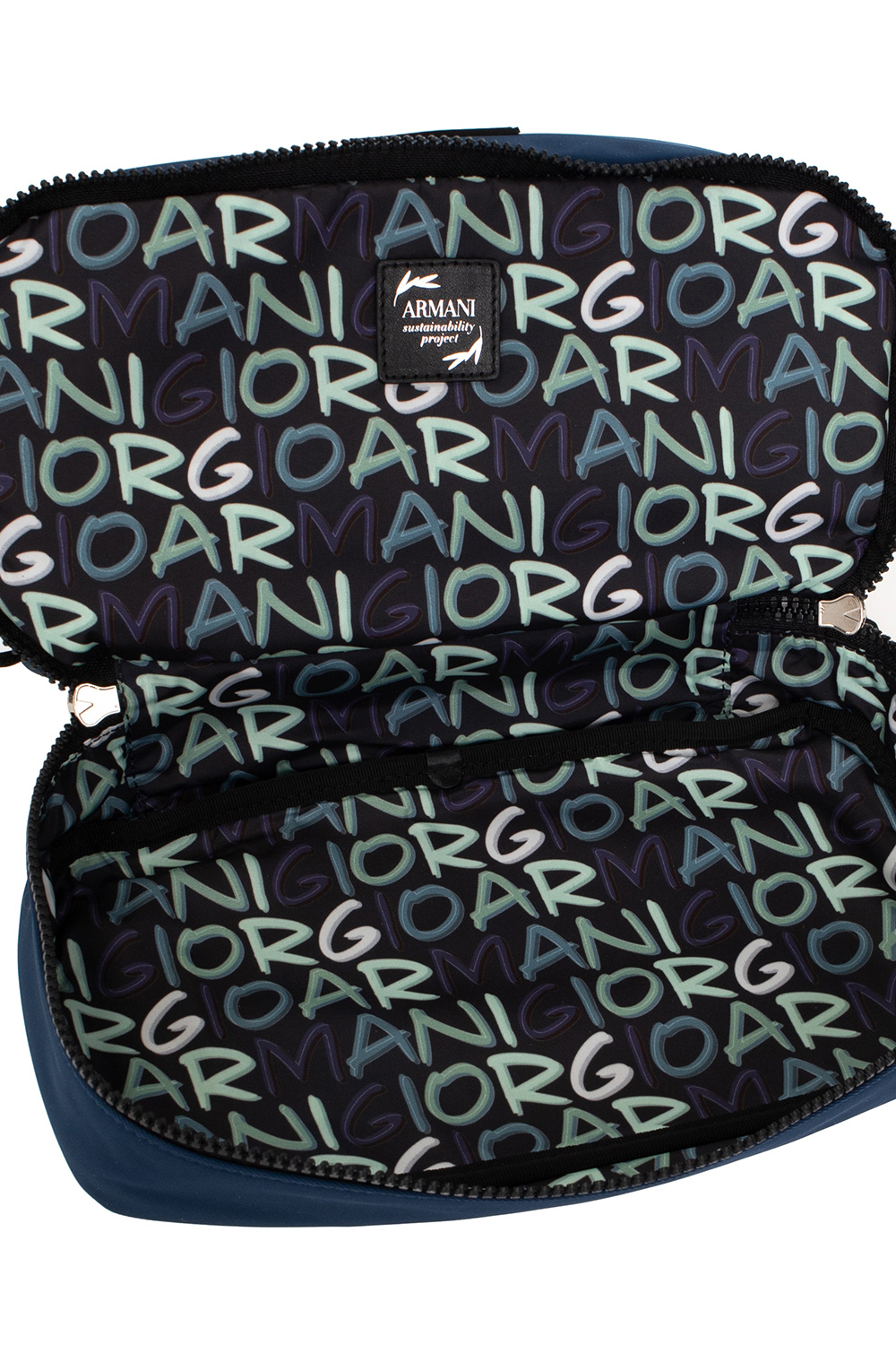 Giorgio armani Tops ‘Sustainable’ collection wash bag