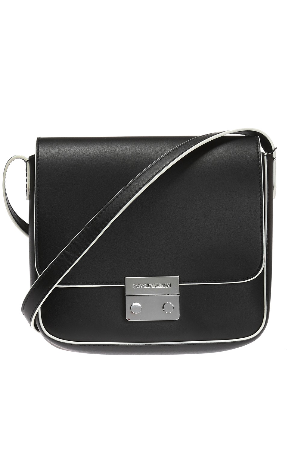 Emporio Armani Embossed Logo Cross Body Bag Black