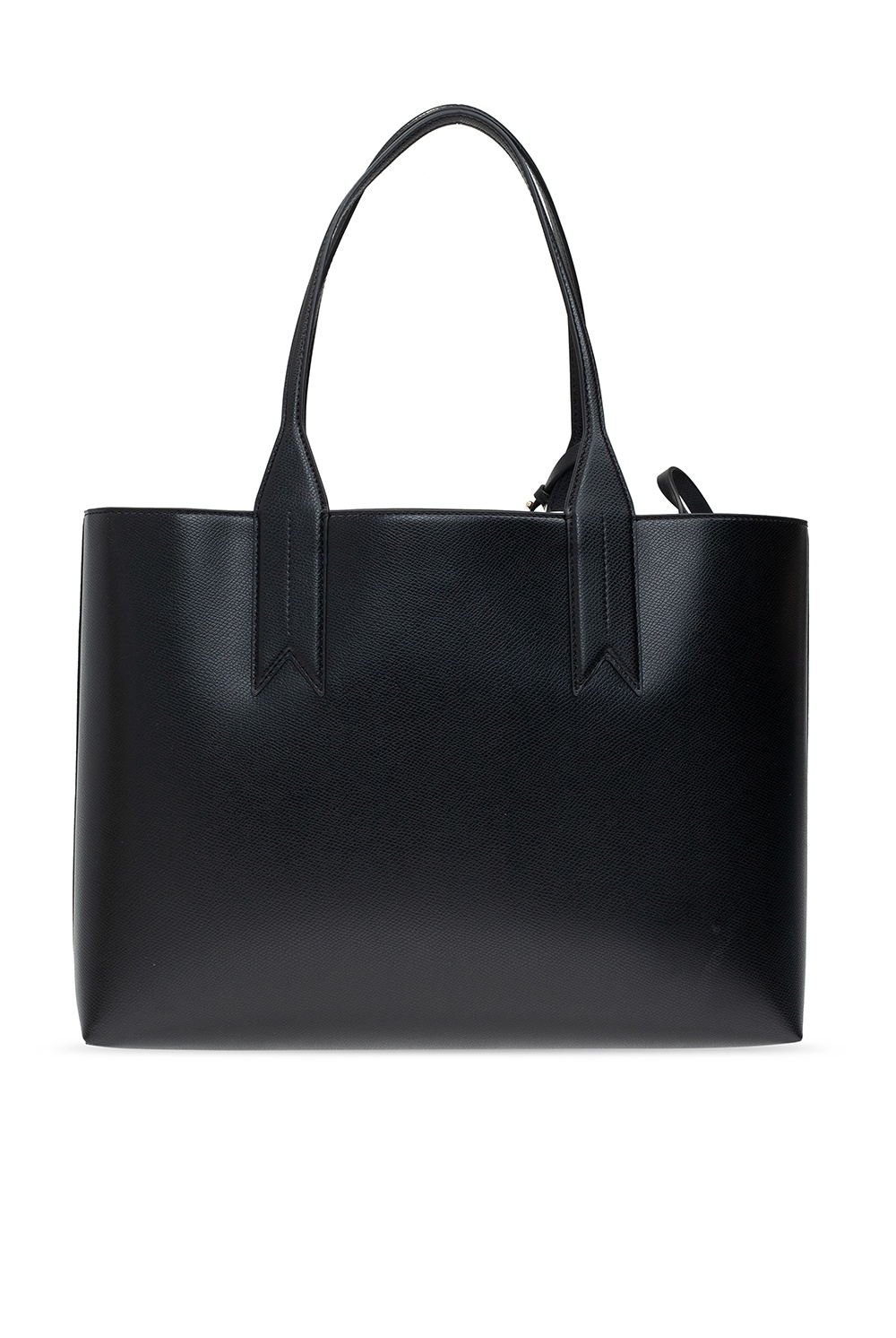 giorgio armani black ribbed purse