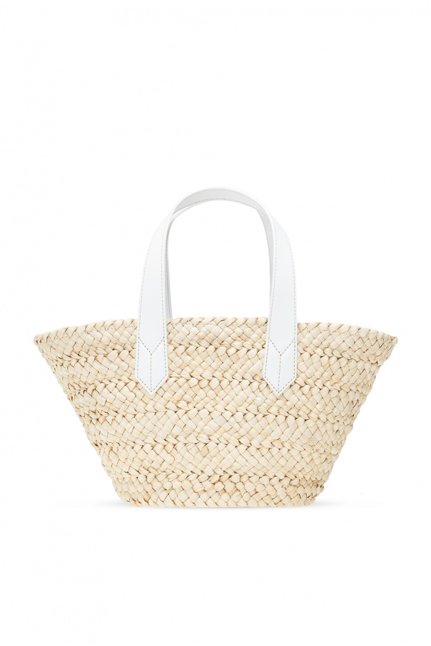 armani straw bag