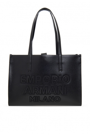 Emporio Armani Kids embroidered logo robe