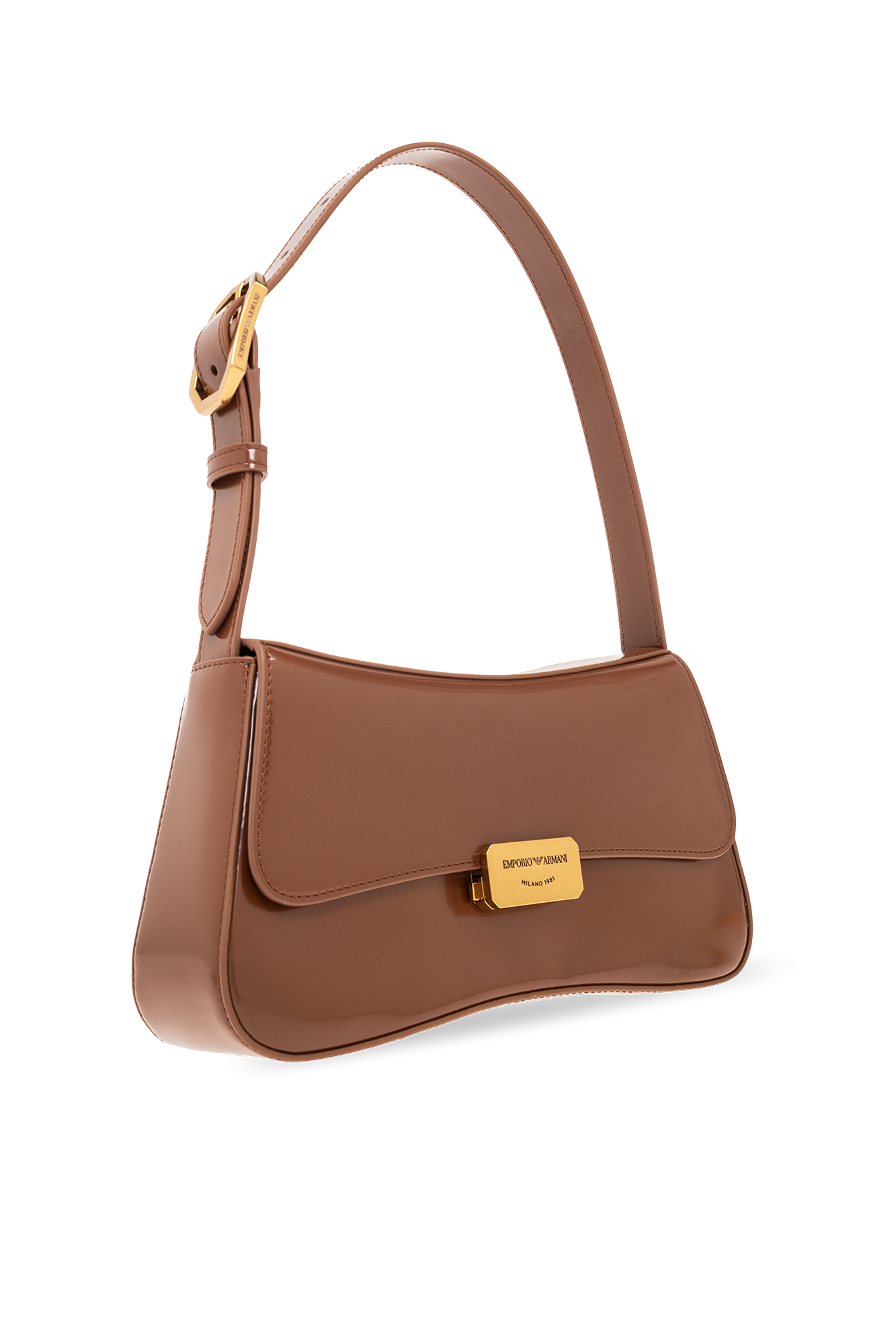 Emporio Armani logo-appliqué Leather Shoulder Bag - Farfetch