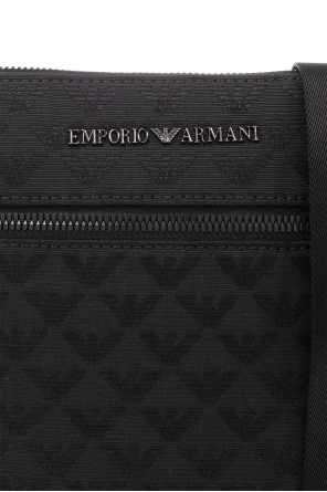 Emporio Niebiesko-zielone armani Shoulder bag with monogram