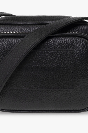 Emporio embossed armani Leather shoulder bag