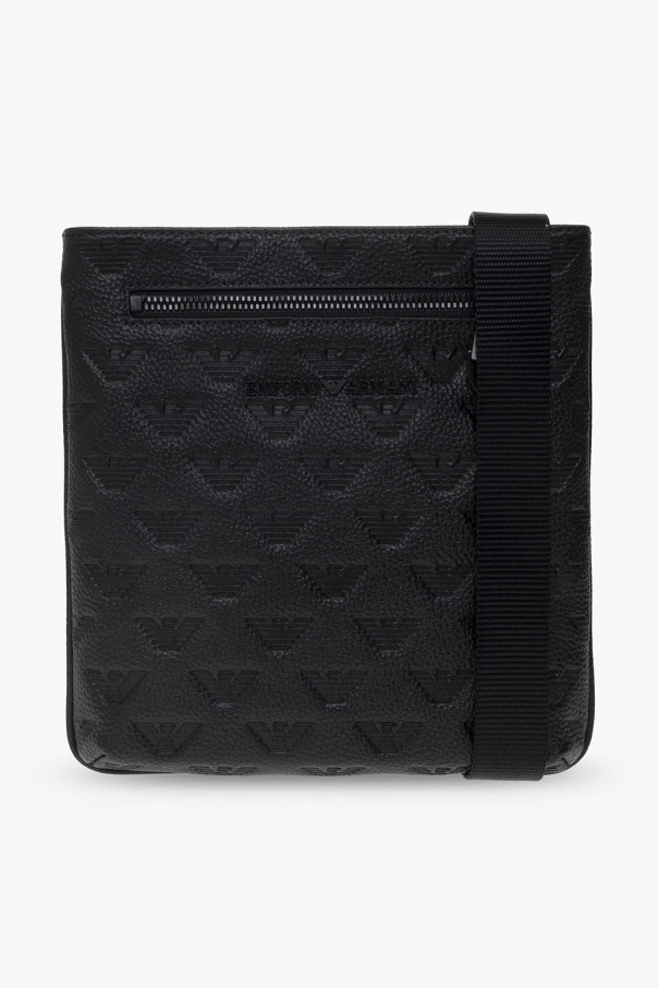 Emporio Armani textured Leather shoulder bag