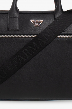 Emporio Armani Armani Core ID rubberised logo sweat sweatpants in black