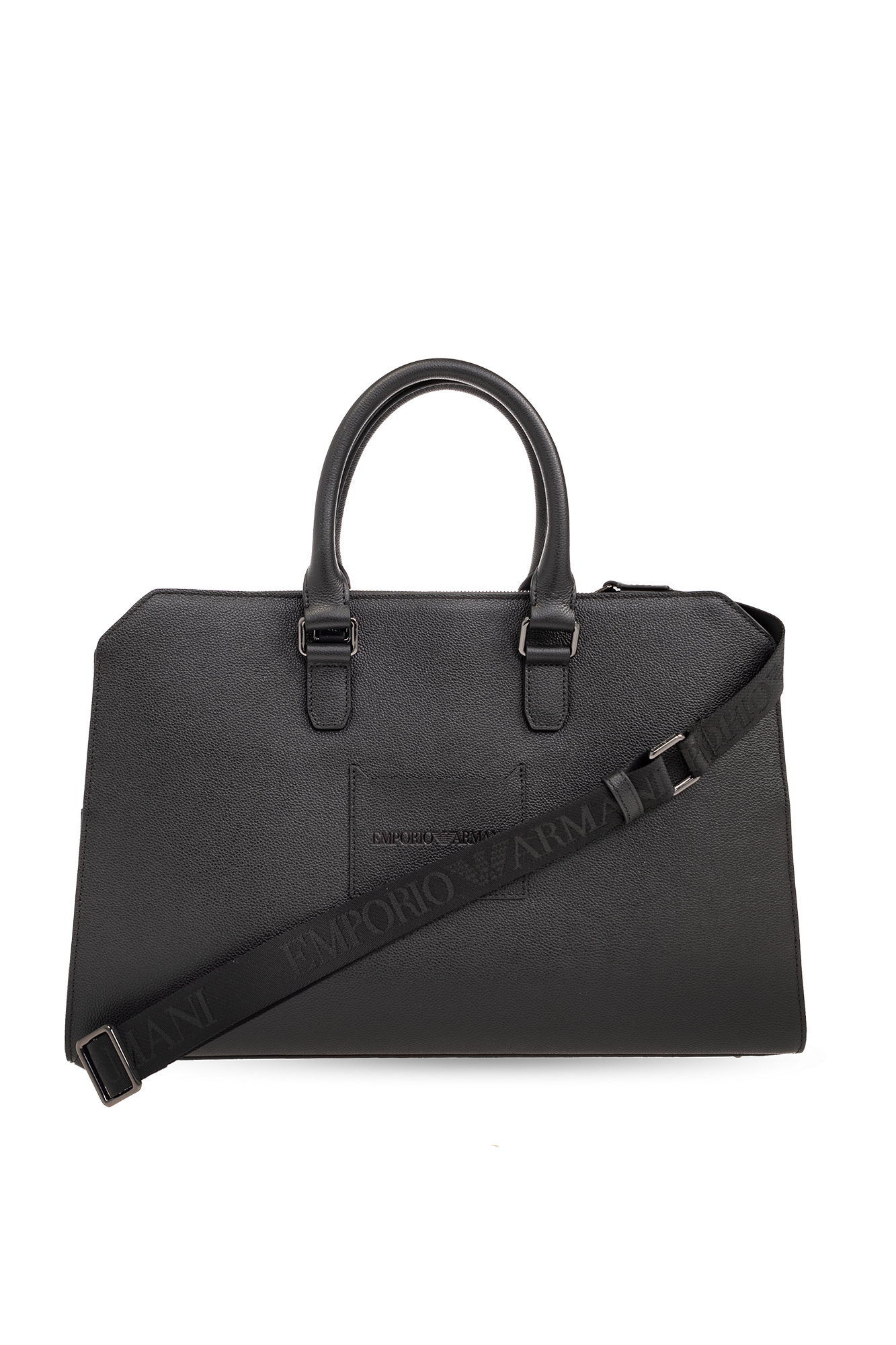 Emporio Armani Leather briefcase