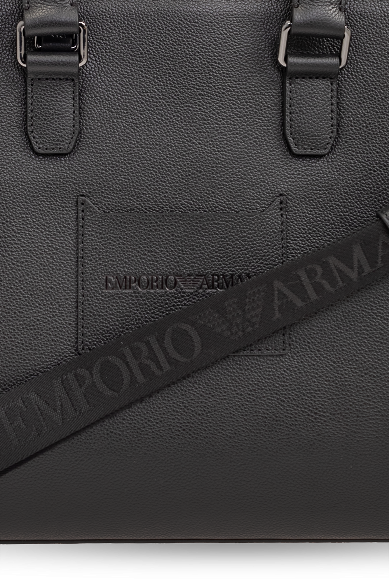 Emporio Armani Leather briefcase