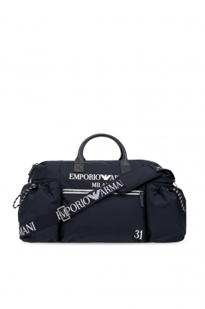 Ea7 Emporio Armani panelled logo-print tracksuit set